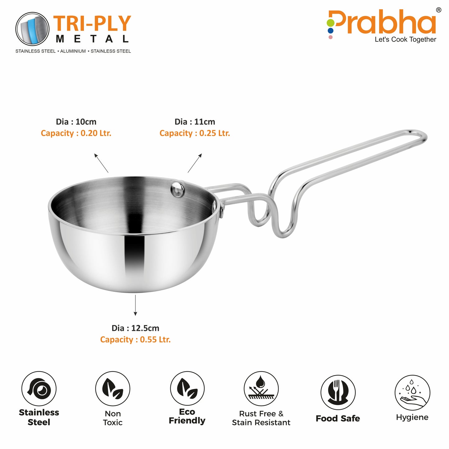 Prima Triply Tadka Pan