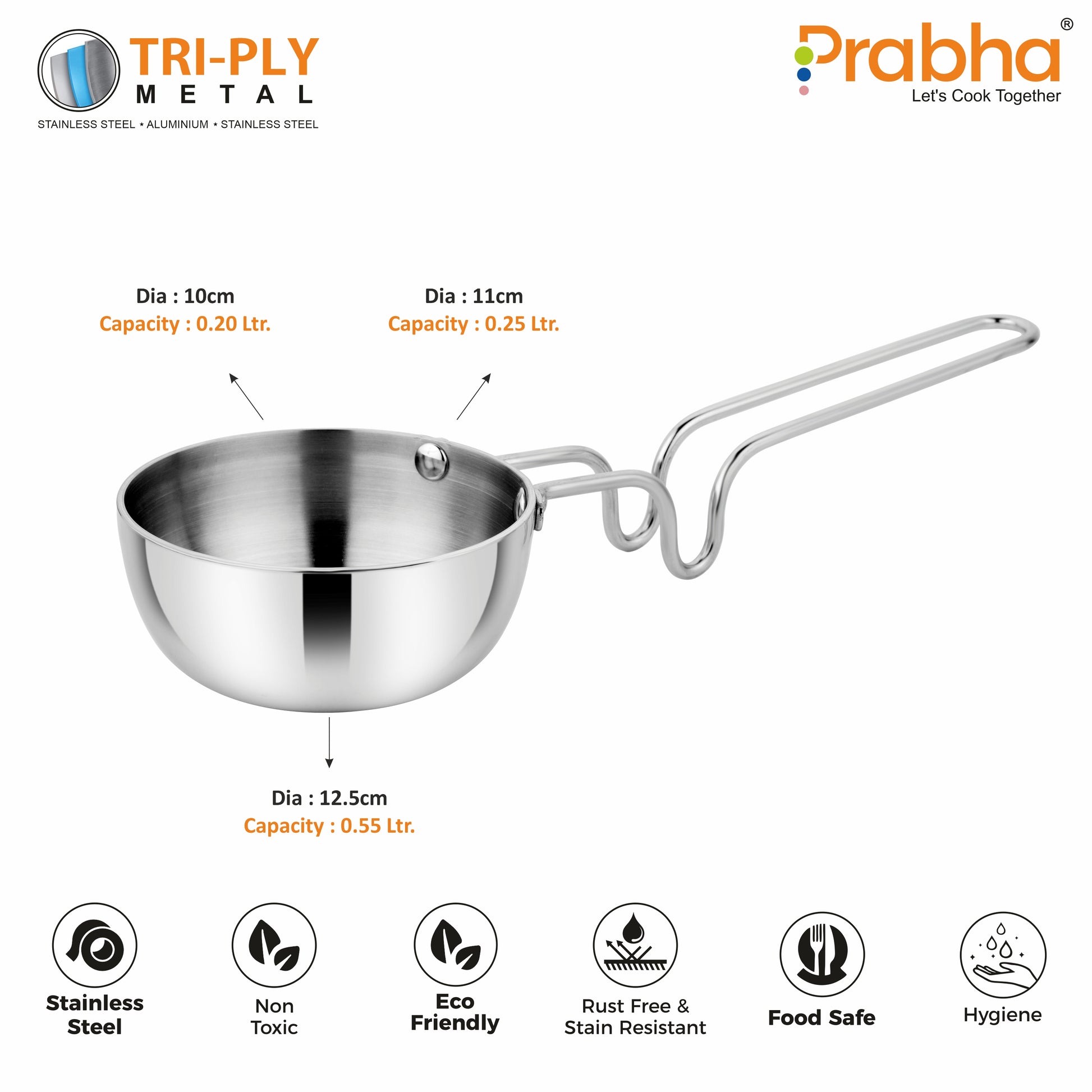 Prima Triply Tadka Pan