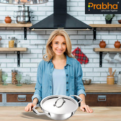 Prima Triply Deep Kadhai With Lid