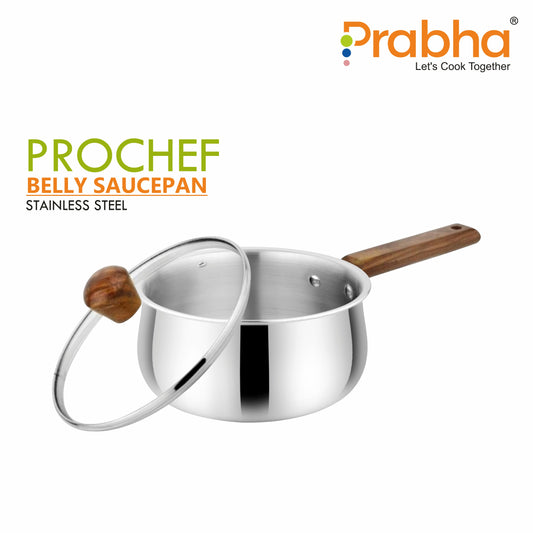 Prochef Belly Saucepan With Lid - Prabha