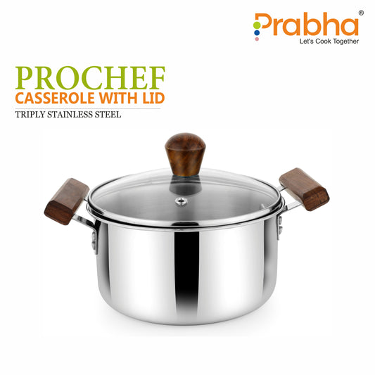 Prochef Casserole With Glass Lid
