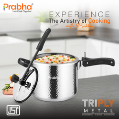 Prochef Triply Pressure Cooker (HAMMERED)