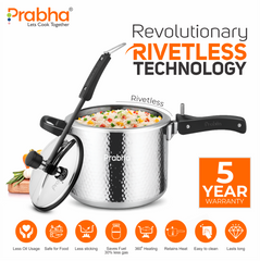 Prochef Triply Pressure Cooker (HAMMERED)