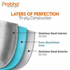 Prochef Triply Pressure Cooker (HAMMERED)