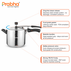 Prochef Triply Pressure Cooker (HAMMERED)