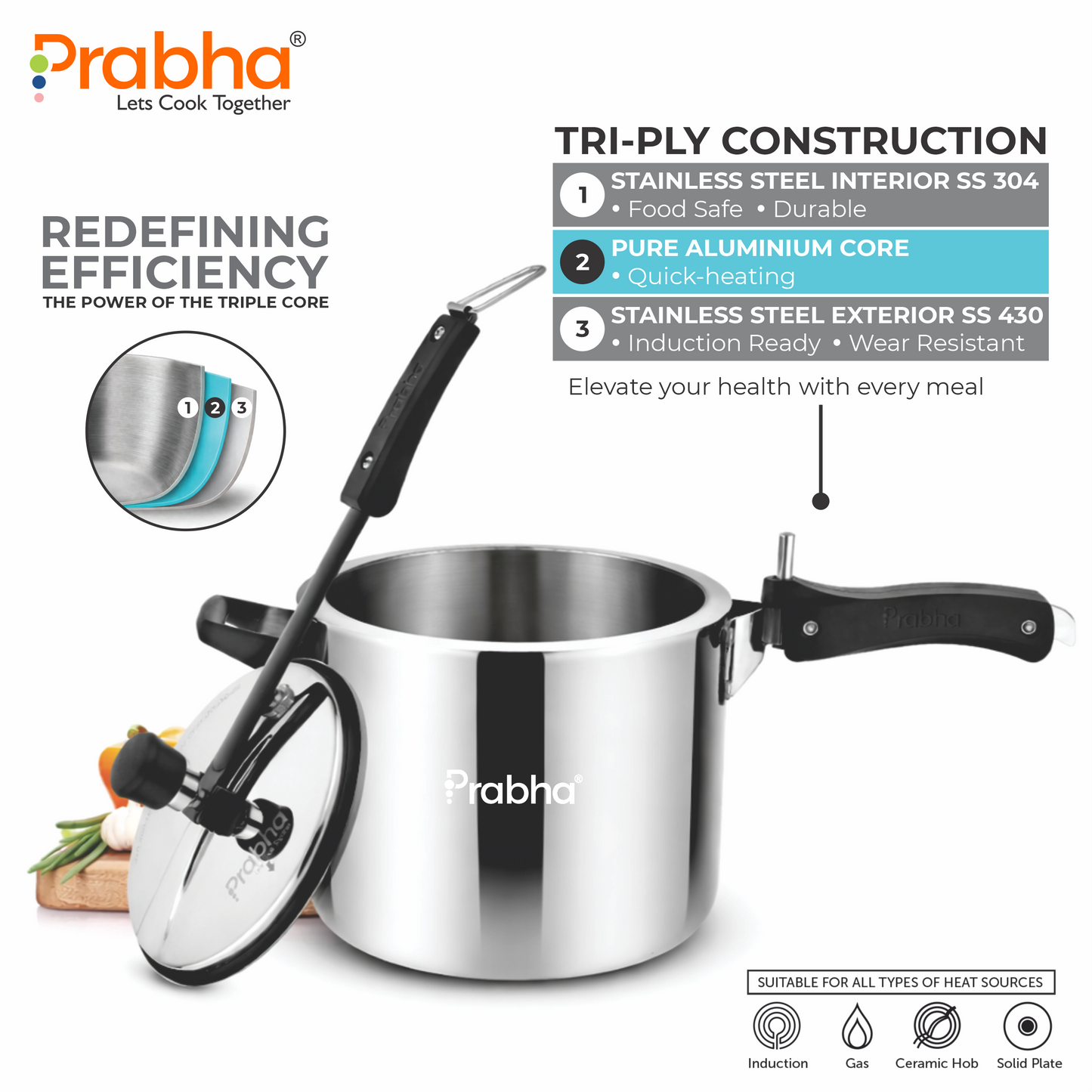 Prochef Triply Pressure Cooker