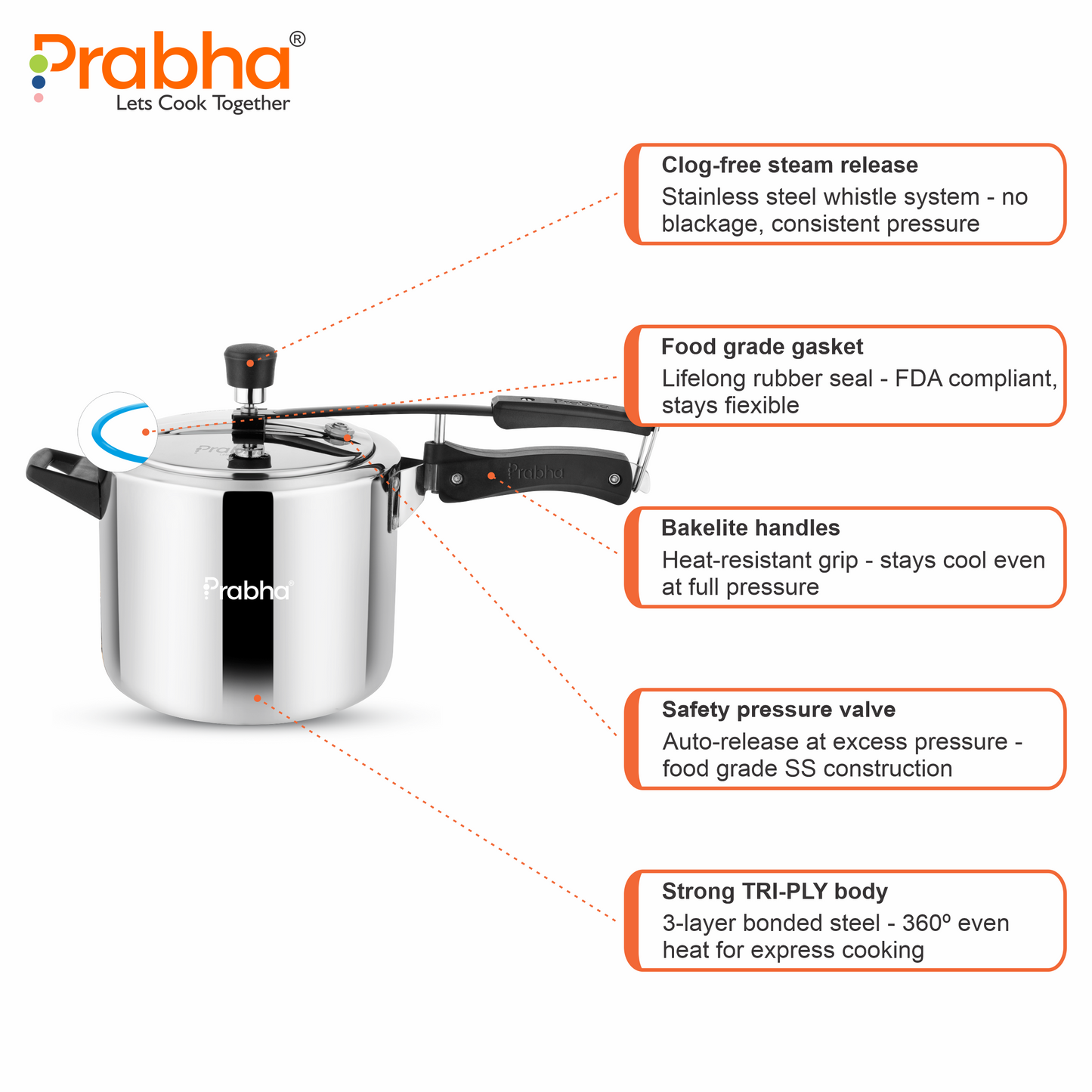 Prochef Triply Pressure Cooker
