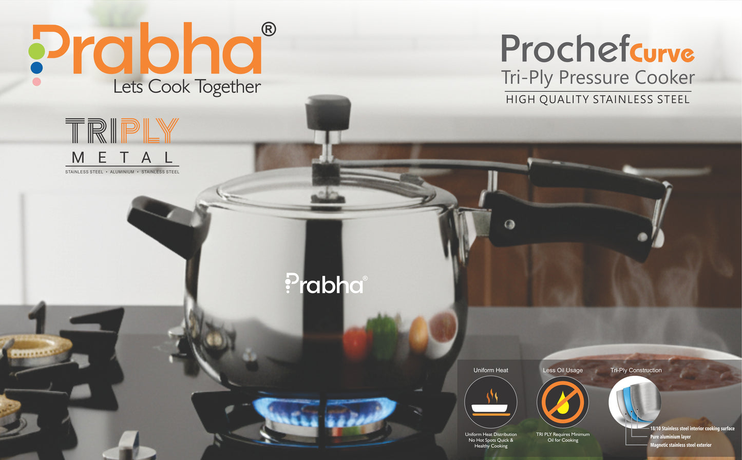 Prochef Curve Triply Pressure Cooker