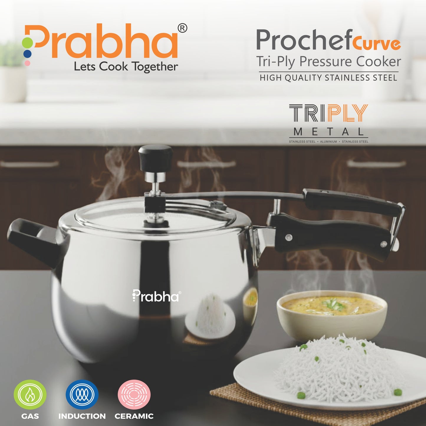 Prochef Curve Triply Pressure Cooker