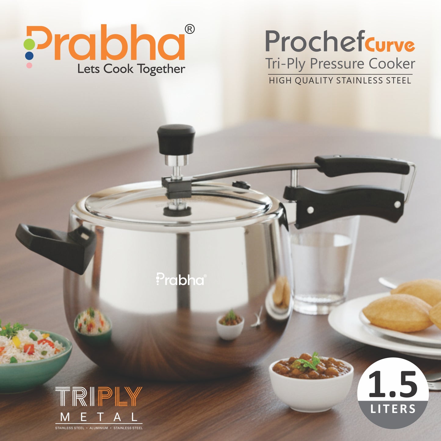 Prochef Curve Triply Pressure Cooker