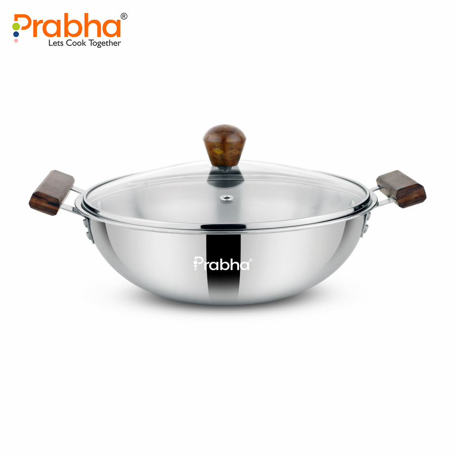 Prochef Deep Kadhai With Lid