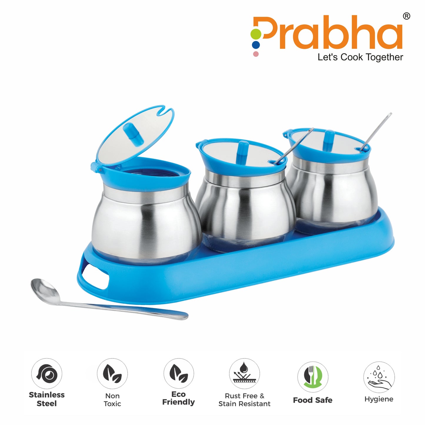 Pickle Serving Container with Spoon - Ideal for Home & Kitchen Storage