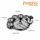 Stainless Steel Plain Rajwada Thali Set