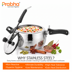 ELEGANT S.S. IB PRESSURE COOKER HAMMERED