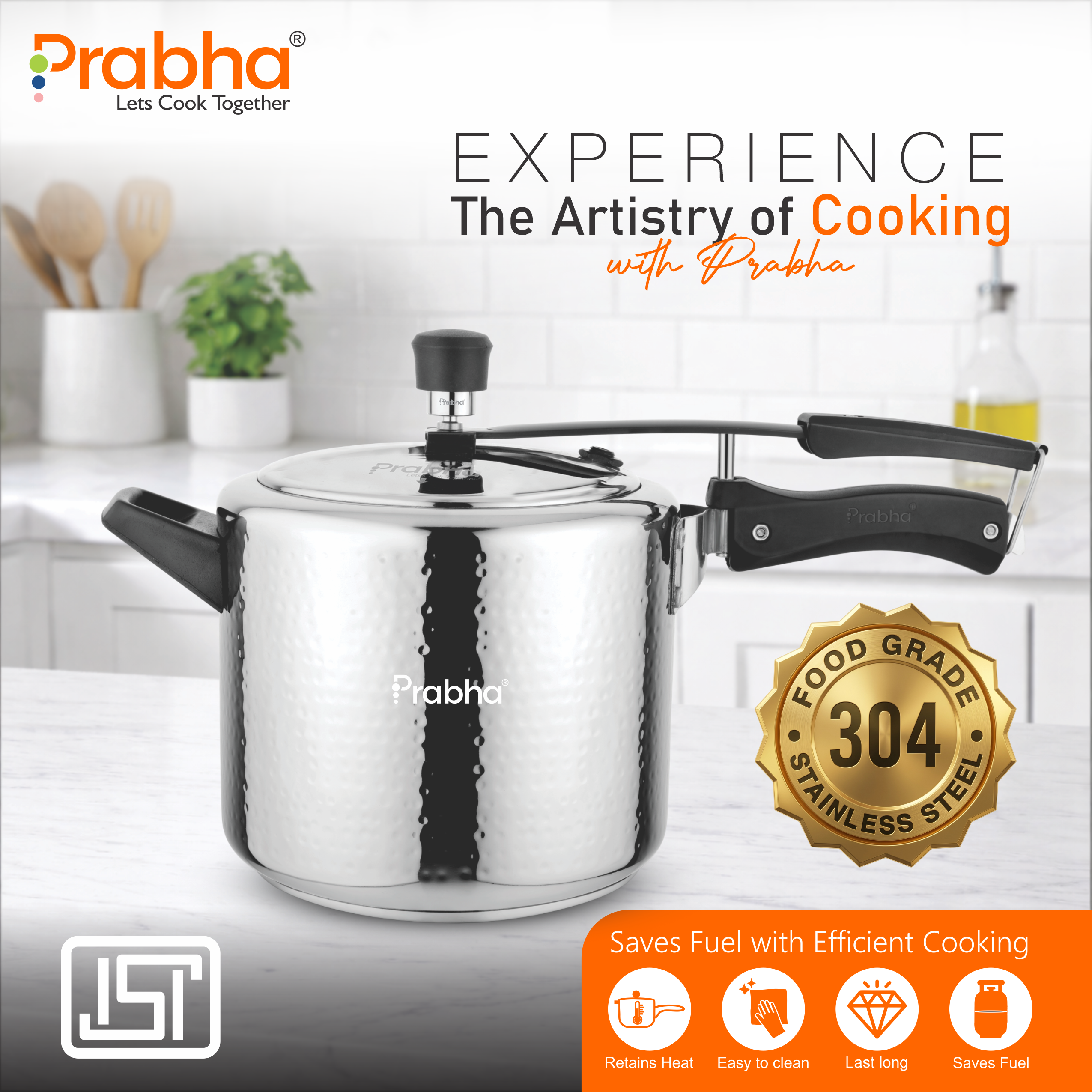 CROWN S.S. IB PRESSURE COOKER HAMMERED