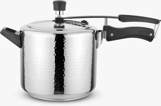 Stainless Steel  Crown IB Inner Lid  Pressure Cooker Hammered