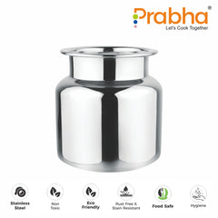 Stainless Steel Water Storage Shambhu Lota - Prabha