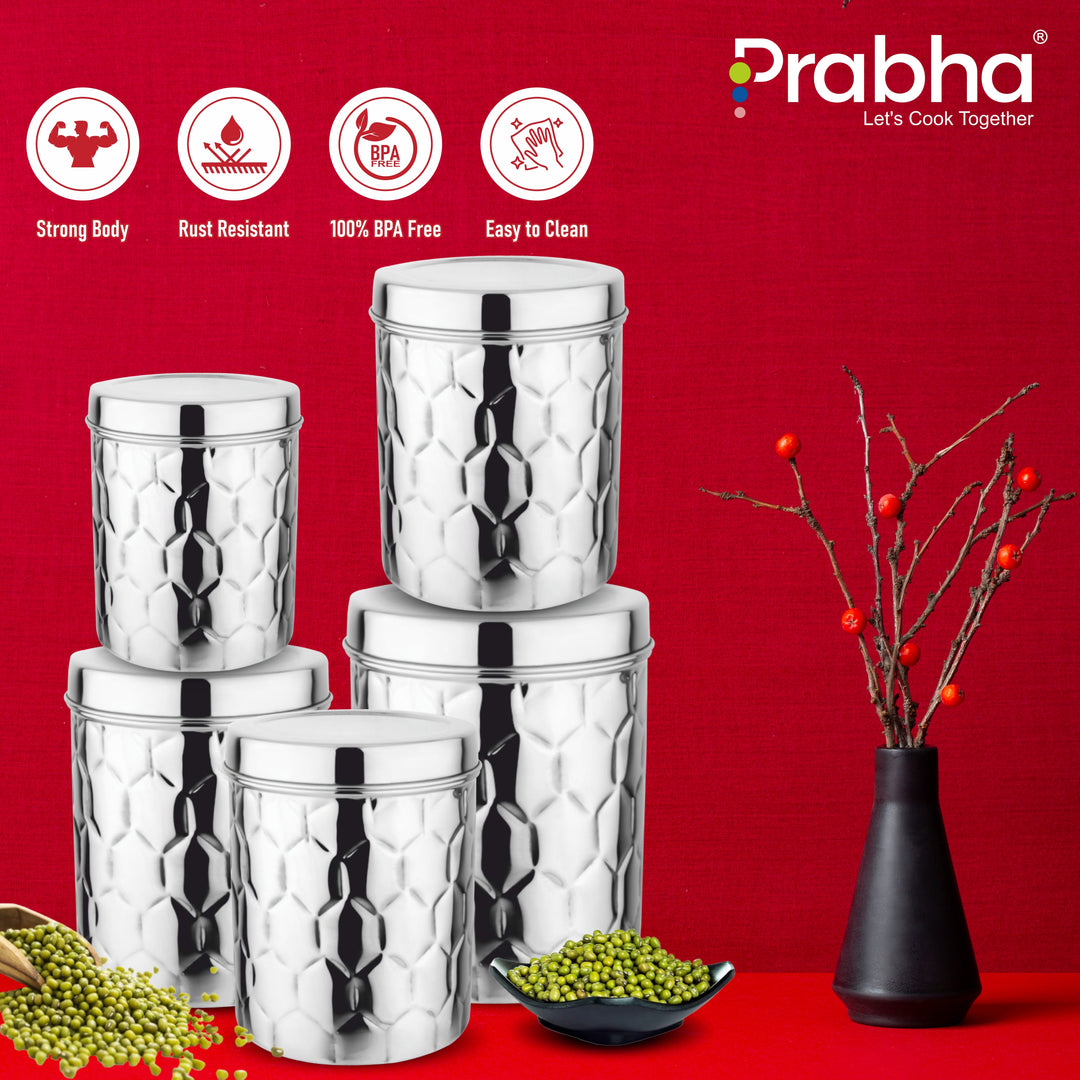 Stainless Steel Star Deep Storage Canister Box Dabba
