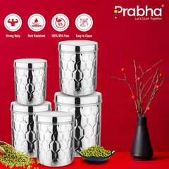 Stainless Steel Star Deep Storage Canister Box Dabba - Prabha