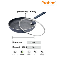 Stella Nonstick Deep Frypan With Glass Lid