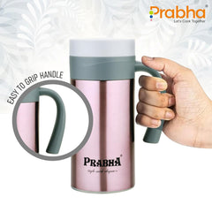 Stainless Steel Double Wall Vacuum Flask Coffee Cup, 450ml