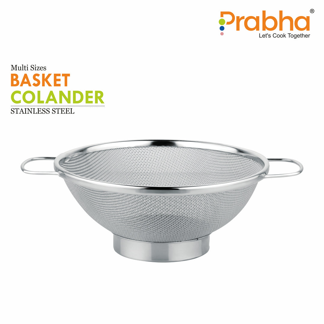 Stainless Steel Colander Basket With Multi Sizes