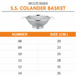 गैलरी व्यूवर में इमेज लोड करें, Stainless Steel Colander Basket With Multi Sizes
