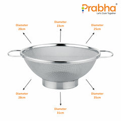 Stainless Steel Colander Basket With Multi Sizes