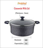 Stella Nonstick Casserole With Glass Lid