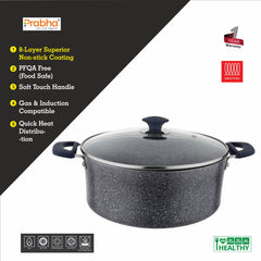 Stella Nonstick Casserole With Glass Lid