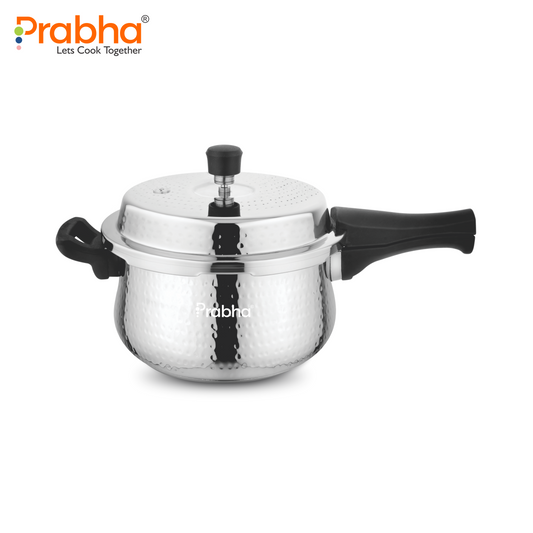 Swift Stainless Steel IB Outer Lid Pressure Cooker Hammered