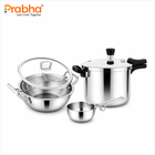 WHIZZ Ultimate Triply Kitchen Combo – Cooker, Kadhai with Glass Lid & Tadka Pan