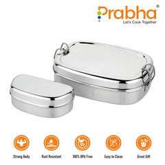 Stainless Steel Tv Lunch Box, Leakproof Containers for Adults - Prabha