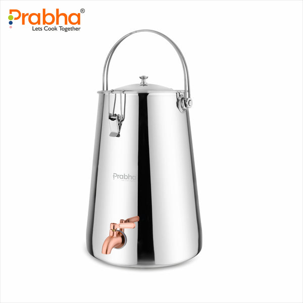 Premium Stainless Steel Tapered Water Pot – Plain Finish | Water Dispenser