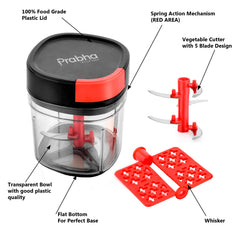 Veg Food Chopper and Mixer with Stainless Steel Blades