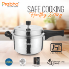 Vista Stainless Steel IB Outer Lid Pressure Cooker Hammered