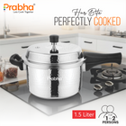 Vista Stainless Steel IB Outer Lid Pressure Cooker Hammered