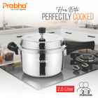 Vista Stainless Steel IB Outer Lid Pressure Cooker Hammered