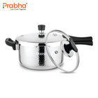 Triply Whizz Plus Hammered Pressure Cooker With Glass Lid
