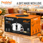 Triply Whizz Plus Pressure Cooker With Steel & Glass Lid