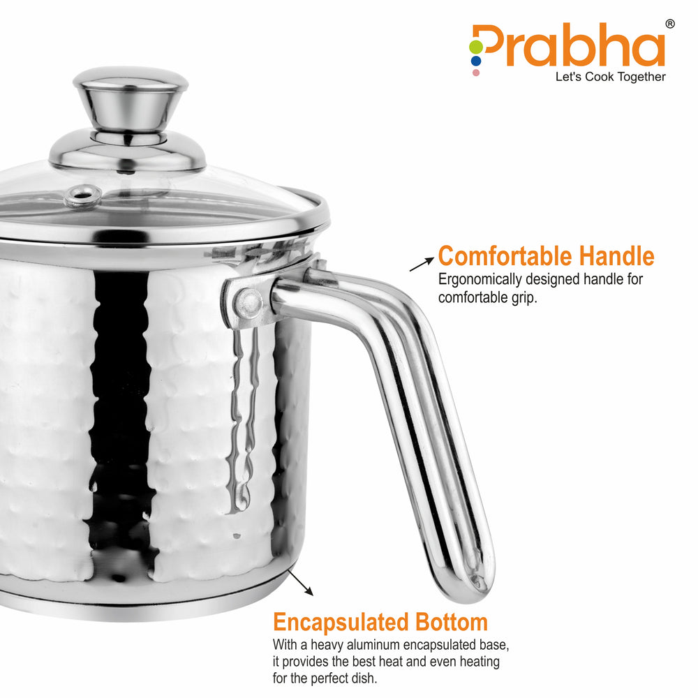 Xenon IB Hammered Milkpot With Lid