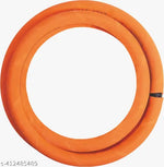 Load image into Gallery viewer, Prabha 1.5 M LPG Rubber Hose Pipe with Reinforced Steel Wire, ISI Certified (Orange) 7 Years Warranty (Hose Pipe Pouch Packing)
