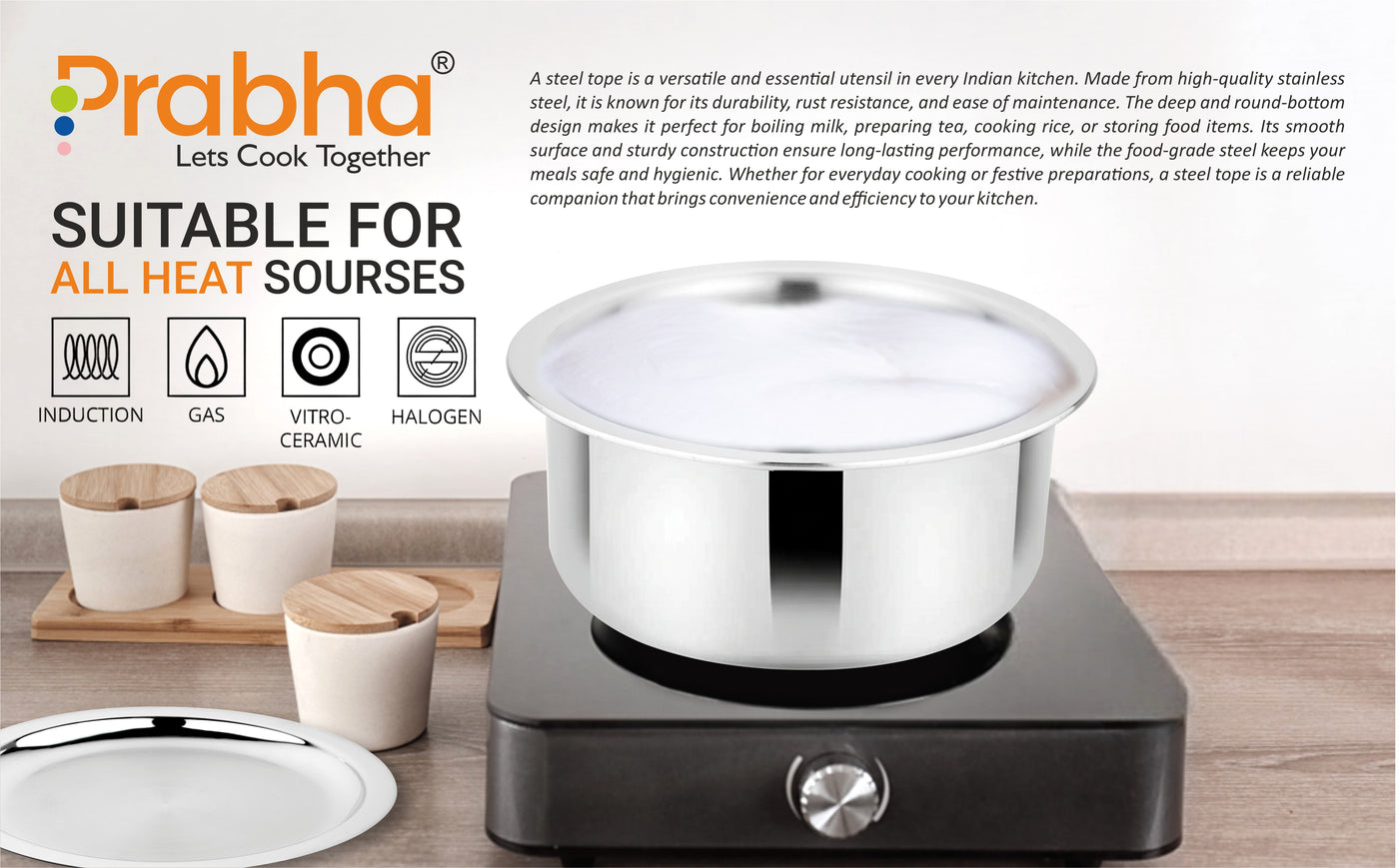 Prima Triply Tope With Lid