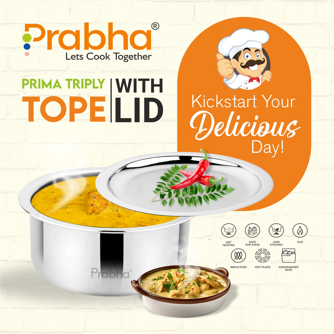 Prima Triply Tope With Lid
