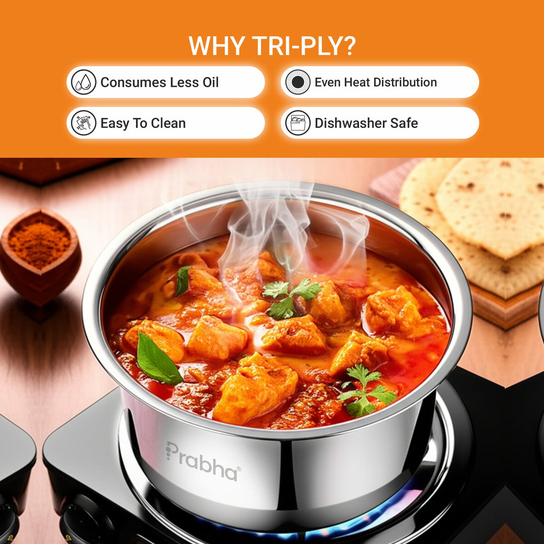 Prima Triply Tope With Lid