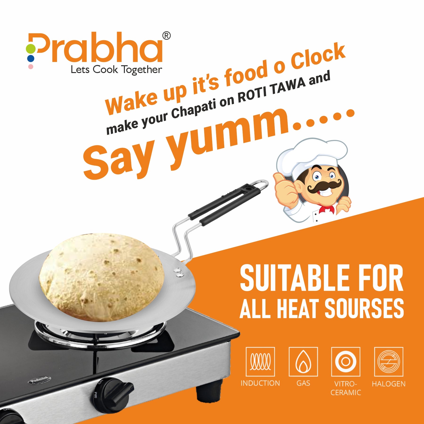 Prima Triply Roti Tawa 26cm,28cm Prabhasteel