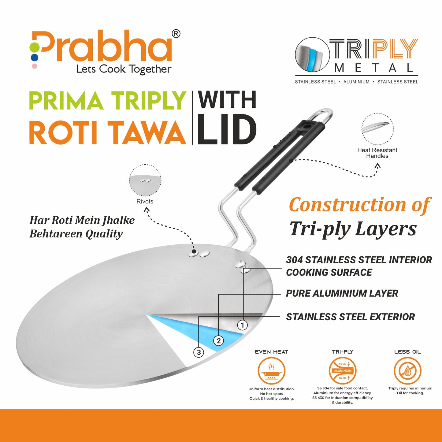 Prima Triply Roti Tawa
