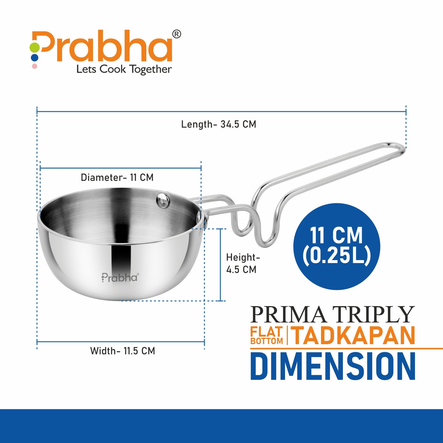 Prima Triply Tadka Pan