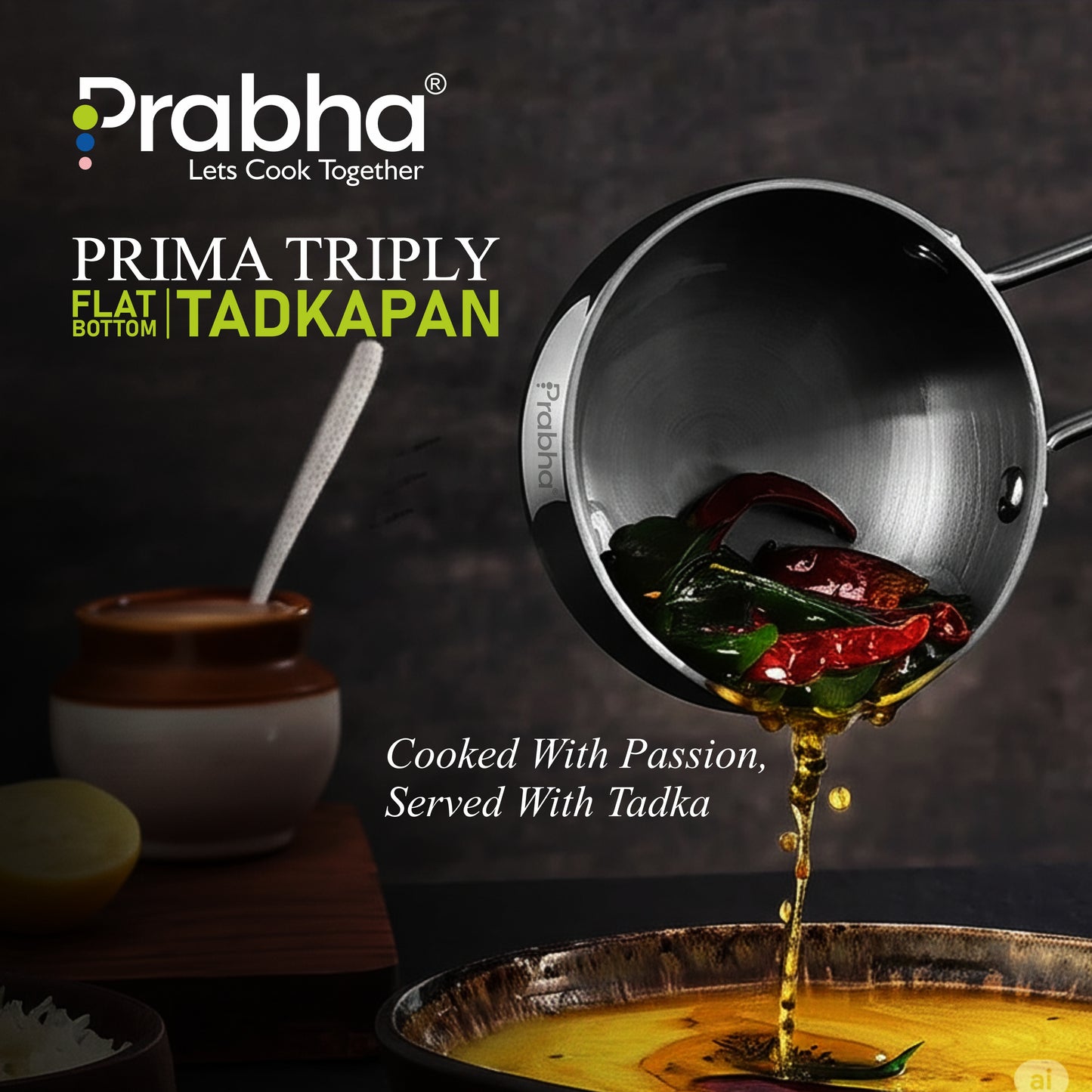 Prima Triply Tadka Pan