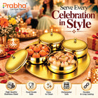 Sunflower Celebration Premium Stainless Steel PVD Gold Candy Bowl Gift Set – 4 Pcs